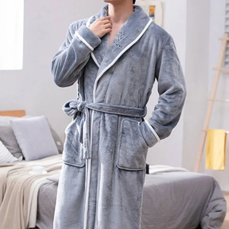 Men's fleece robe